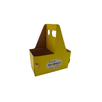 Wholesale White Cardboard Custom 6 Bottle Beer Carrier Box
